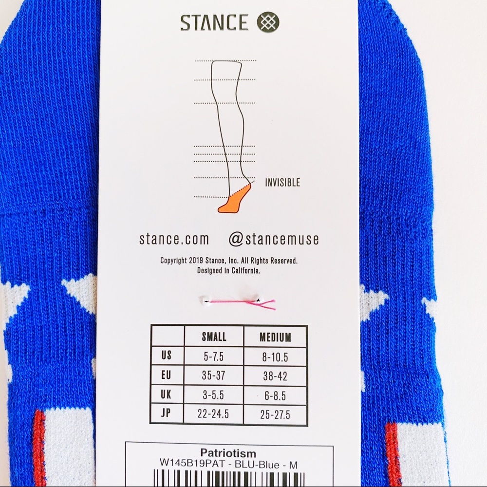 Stance Patriotism American Flag Ankle Socks Low - Picture 4 of 7